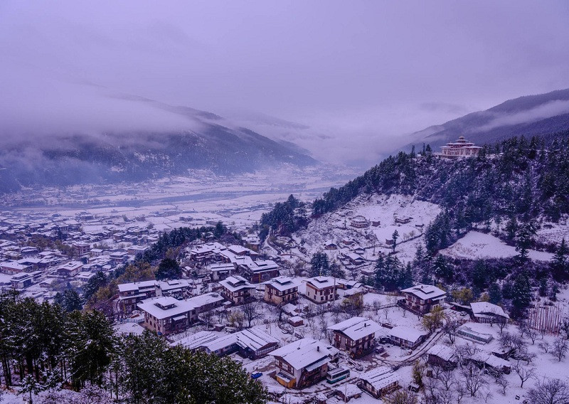 Du lịch mùa đông tại Bhutan, Mùa đông Bhutan, tuyết rơi Bhutan